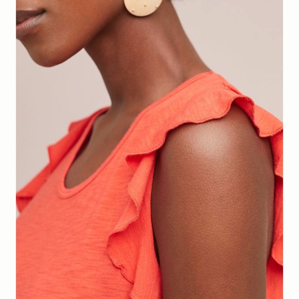 Anthropologie Basseterre Ruffle Sleeve Tank - Picture 4 of 4